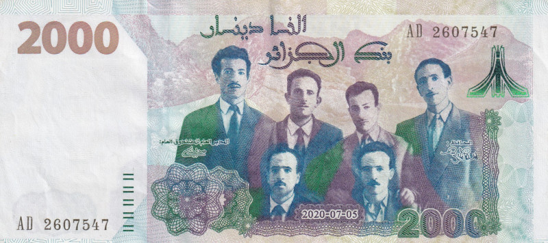 Algeria, 2.000 Dinars, 2020, UNC, p147a

Commemorative banknote

Estimate: U...