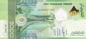 Algeria, 2.000 Dinars, 2022, UNC, p148

Commemorative banknote

Estimate: USD 20-40