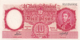 Argentina, 10 Pesos, 1942/1957, UNC, p265b

Estimate: USD 25-50