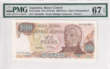 Argentina, 1.000 Pesos, 1976/1983, UNC, p304d

PMG 67 EPQ, High condition 

Estimate: USD 25-50