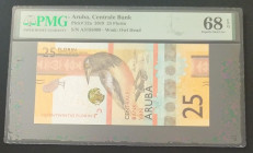 Aruba, 25 Florin, 2019, UNC, p22a

PMG 68 EPQ, High Condition 

Estimate: USD 60-120