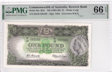 Australia, 1 Pound, 1961/1965, UNC, p34a

PMG 66 EPQ

Estimate: USD 200-400