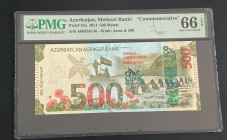 Azerbaijan, 500 Manat, 2021, UNC, p43a

PMG 66 EPQ, Commemorative banknote

Estimate: USD 500-1.000