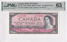 Canada, 1.000 Dollars, 1954, UNC, p83d

PMG 63, Queen Elizabeth II Portrait

Estimate: USD 1.500-2.000