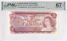Canada, 2 Dollars, 1974, UNC, p86a

PMG 67 EPQ, High condition , Queen Elizabeth II Portrait

Estimate: USD 40-80
