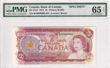 Canada, 2 Dollars, 1974, UNC, p86s, SPECIMEN

PMG 65 EPQ, Queen Elizabeth II. Potrait

Estimate: USD 250-500