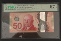 Canada, 50 Dollars, 2012, UNC, p109d

PMG 67 EPQ, High condition , Polymer

Estimate: USD 100-200