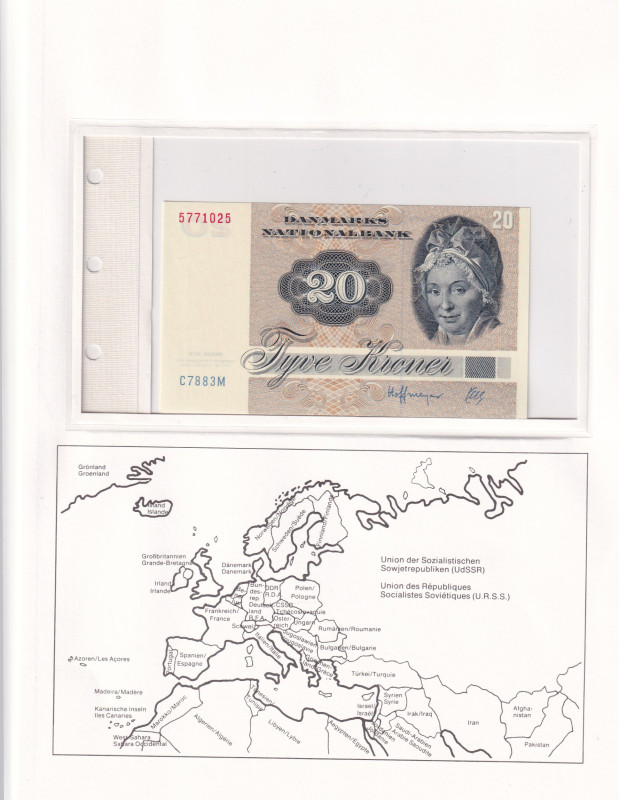 Denmark, 20 Kroner, 1988, UNC, p49h, FOLDER

Estimate: USD 15-30