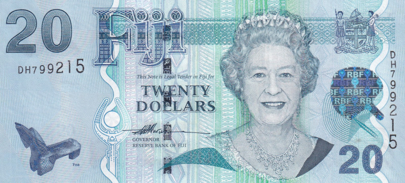 Fiji, 20 Dollars, 2007, UNC, p112a

Queen Elizabeth II Portrait

Estimate: U...