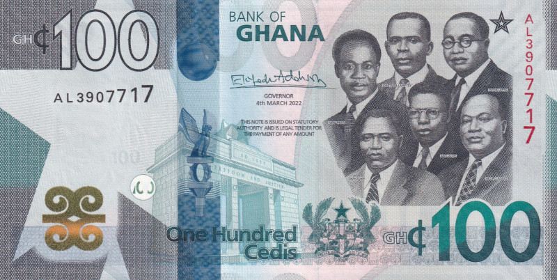 Ghana, 100 Cedis, 2022, UNC, p50

Estimate: USD 25-50