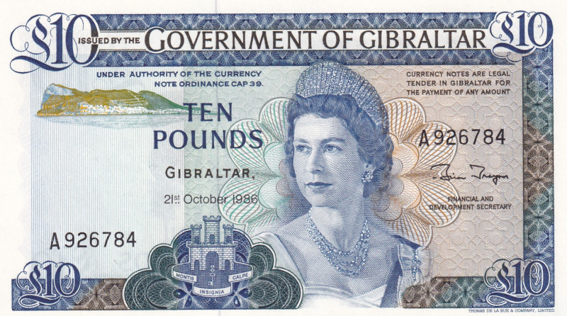 Gibraltar, 10 Pounds, 1986, UNC, p22b

Queen Elizabeth II Portrait

Estimate...