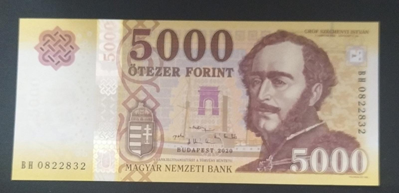 Hungary, 5.000 Forint, 2020, UNC, p205c

Estimate: USD 20-40