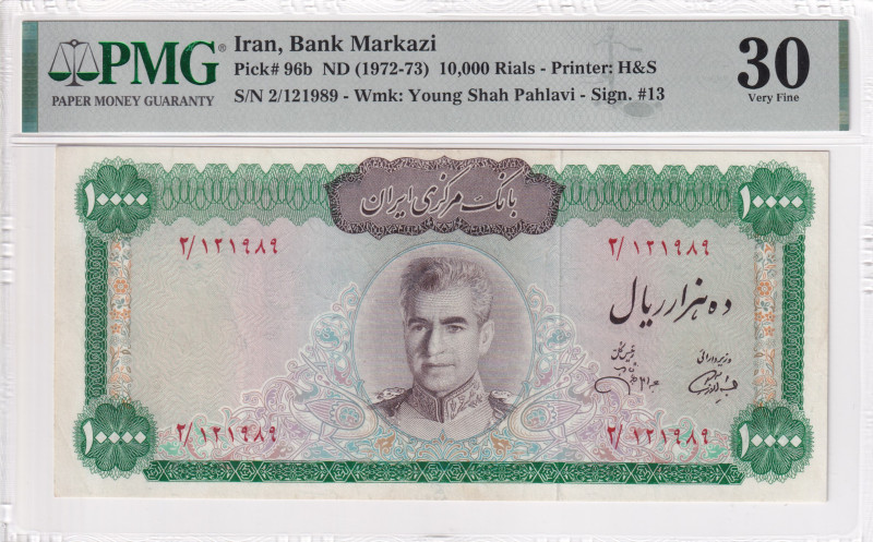 Iran, 10.000 Rials, 1972/1973, VF, p96b

PMG 30

Estimate: USD 1.500-3.000