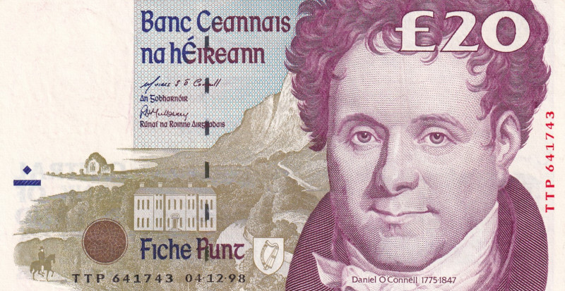 Ireland, 20 Pounds, 1998, XF, p77b

Estimate: USD 30-60