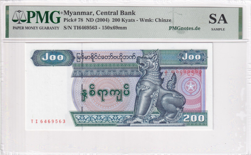 Myanmar, 200 Kyats, 2004, UNC, p78

PMG SA

Estimate: USD 25-50