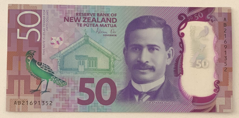 New Zealand, 50 Dollars, 2021, UNC, p194

Polymer

Estimate: USD 50-100