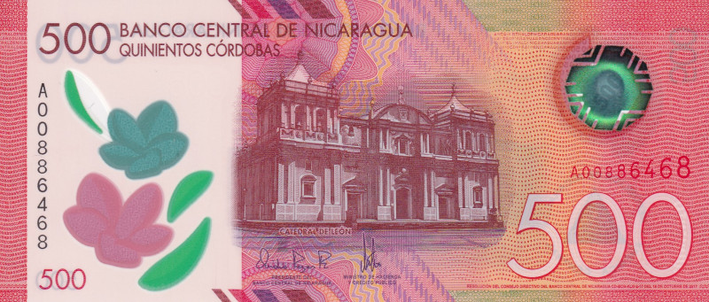 Nicaragua, 500 Cordobas, 2017, UNC, p217a

Polymer

Estimate: USD 30-60