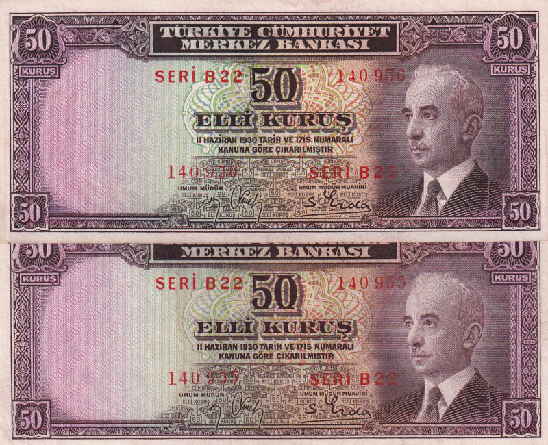 Turkey, 50 Kurush, AUNC, p133, 2.Emission

Estimate: USD 50-100