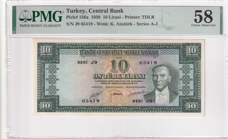 Turkey, 10 Lira, 1952, AUNC, p156a, 5.Emission

PMG 58

Estimate: USD 500-1....