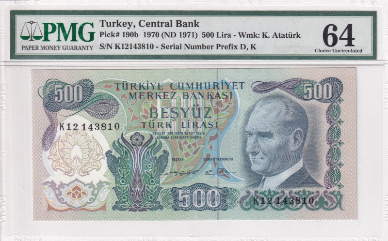 Turkey, 500 Lira, 1974, UNC, p190br, 6.Emission

PMG 64

Estimate: USD 250-5...