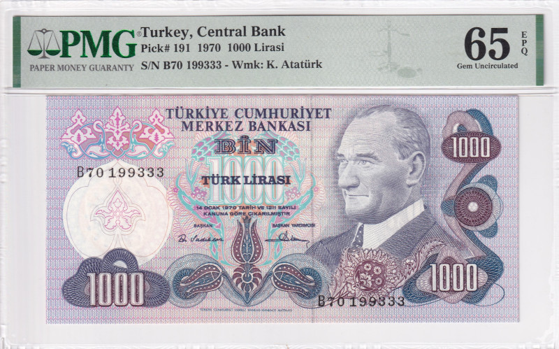 Turkey, 1.000 Lira, 1978, UNC, p191, 6.Emission

PMG 65 EPQ

Estimate: USD 4...