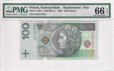 Poland, 100 Zlotych, 1994, UNC, p176ar, REPLACEMENT

PMG 66 EPQ

Estimate: USD 200-400