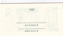 Poland, 50 Zlotych, 2005, UNC, p178, FOLDER

Commemorative banknote

Estimate: USD 40-80