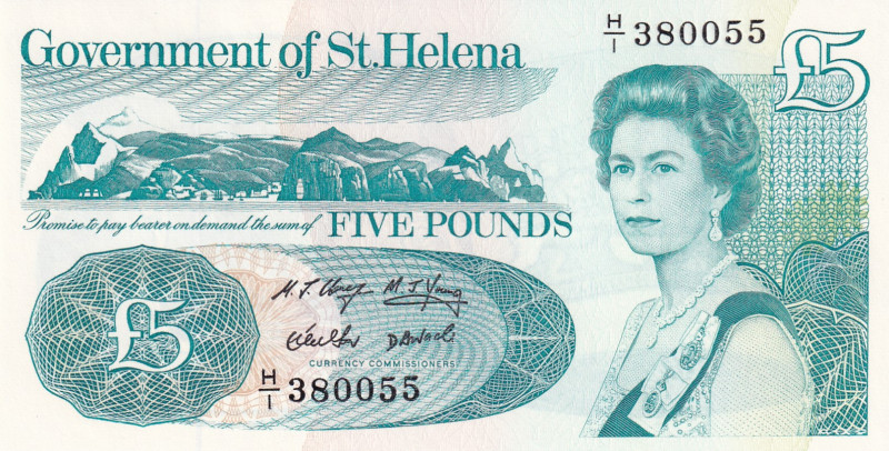 Saint Helena, 5 Pounds, 1998, UNC, p11a

Queen Elizabeth II Portrait

Estima...