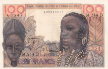 West African States, 100 Francs, 1961/1965, UNC, p201Bf

"B" for Benin (Dahomey)

Estimate: USD 50-100