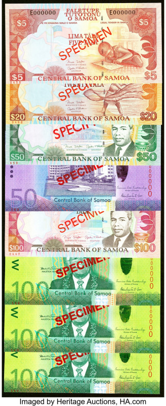 Samoa Central Bank of Samoa Group Lot of 16 Specimen Crisp Uncirculated. As made...