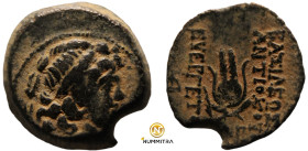 Antiochos VII. Euergetes. (138-129 BC). Bronze Æ. (18mm, 5,45g) Antioch.