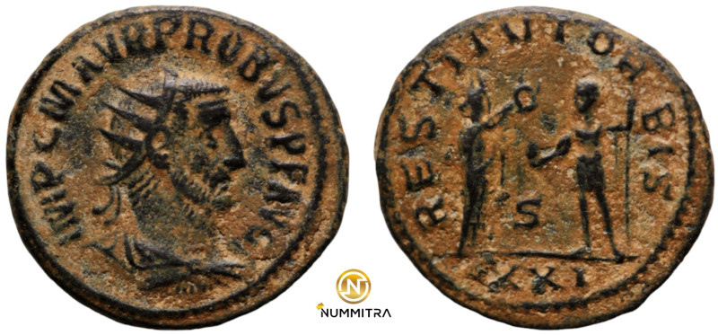 Probus. (276-282 AD). Æ Antoninian. (20mm, 4,02g) Antioch. Obv: IMP C M AVR PROB...