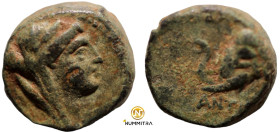 Antiochos IV. Epiphanes. (175-164 BC). Bronze Æ. (12mm, 3,36g) Antioch.
