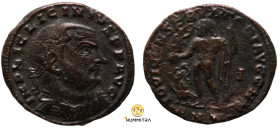 Licinius I. (321-323 AD). Follis. (20mm, 3,18g) Siscia. Obv: IMP C VAL LICIN LICINIVS P F AVG. cuirassed bust of Licinius right. Rev: IOVI CONSERVATOR...