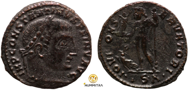 Constantinus I. (317-320 AD). Follis. (20mm, 2,95g) Siscia. Obv: IMP CONSTANTINV...