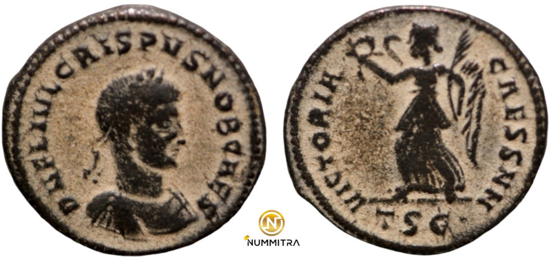 Constantinus I. for Crispus. (307-337 AD). Follis. (18mm, 3,72g) Antioch. DN FL ...