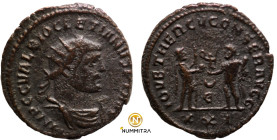 Diocletian. (285 AD). Æ Antoninian. (20mm, 4,19g) Antioch. Obv: IMP C C VAL DIOCLETIANVS P F AVG. radiate cuirassed bust of Diocletian right. Rev: IOV...