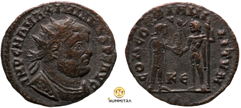 Maximianus. (285-295 AD). Æ Antoninian. (22mm, 4,16g) Antioch. Obv: IMP CMA MAXI...