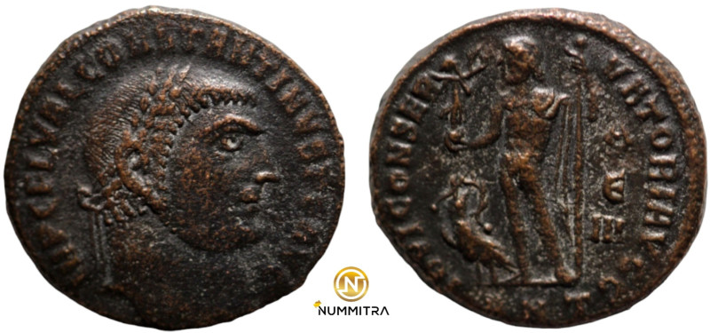 Constantinus I. (317-320 AD). Follis. (18mm, 3,87g) Antioch. Obv: IMP CONSTANTIN...