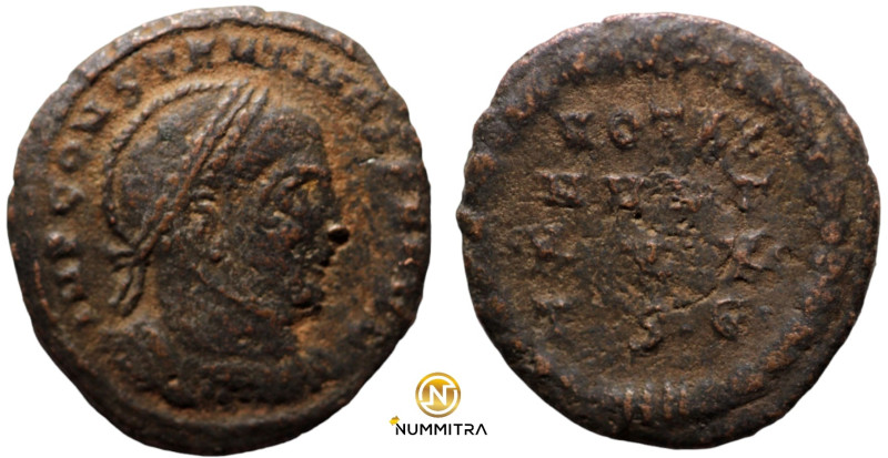 Constantinus I. (318-319 AD). Follis. (19mm, 2,61g) Thessalonica. Obv: IMP CONST...