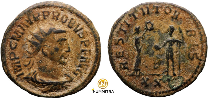 Probus. (276-282 AD). Æ Antoninian. (21mm, 3,72g) Antioch. Obv: IMP C M AVR PROB...