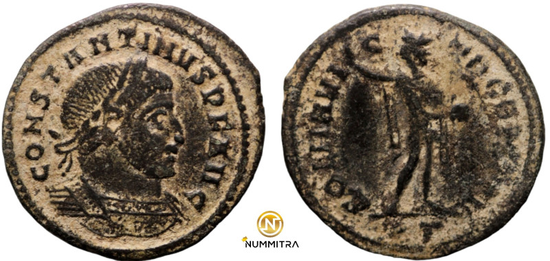 Constantinus I. (307-337 AD). Follis. (23mm, 3,90g) Thessalonica. Obv: CONSTANTI...