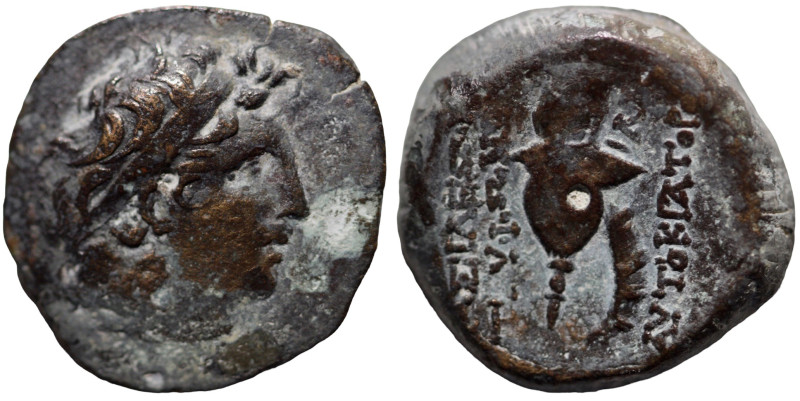 Tryphon. (142-138 BC). Bronze Æ. (18mm, 5,16g) Antioch.