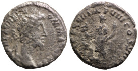 Marcus Aurelius. (169-170 AD). Denar. (17mm, 2,18g) Rome. Obv: M ANTONINVS AVG TR P XXIIII. laureate bust of Marcus Aurelius right. Rev: FELICITAS AVG...