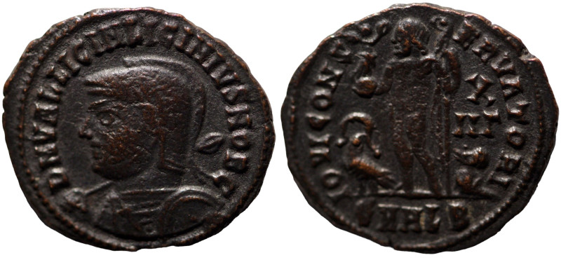 Licinius II. (317-324 AD). Follis. (18mm, 2,50g) Heraclea. Obv: D N VAL LICIN LI...