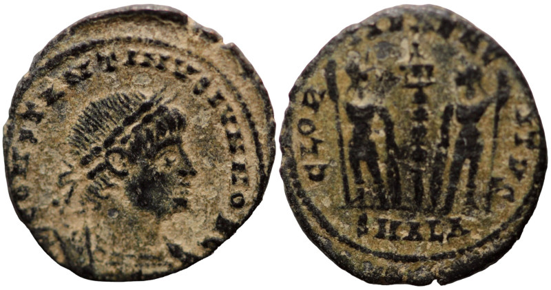 Constantinus I. (306-337 AD). Æ Follis. (17mm, 1,48g) Antioch. Obv: CONSTANTINVS...