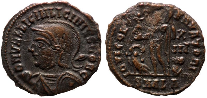 Licinius II. (317-324 AD). Follis. (18 mm, 2,69g) Antioch. Obv: D N VAL LICIN LI...