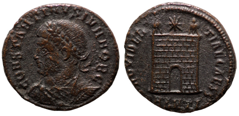 Constantinus I. (307-337 AD). Follis. (18mm, 2,88g) Antioch. Obv: CONSTANTINVS A...