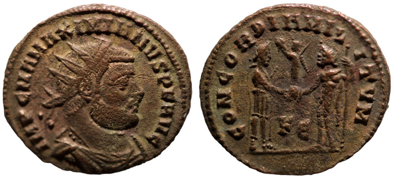 Maximianus. (286-305 AD). Æ Follis. (19mm, 2,50g) Antioch. Obv: IMP C M A MAXIMI...