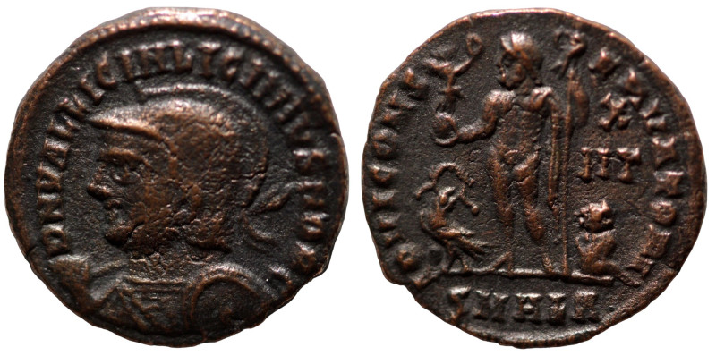 Licinius II. (317-324 AD). Follis. (19mm, 3,12g) Antioch. Obv: D N VAL LICIN LIC...